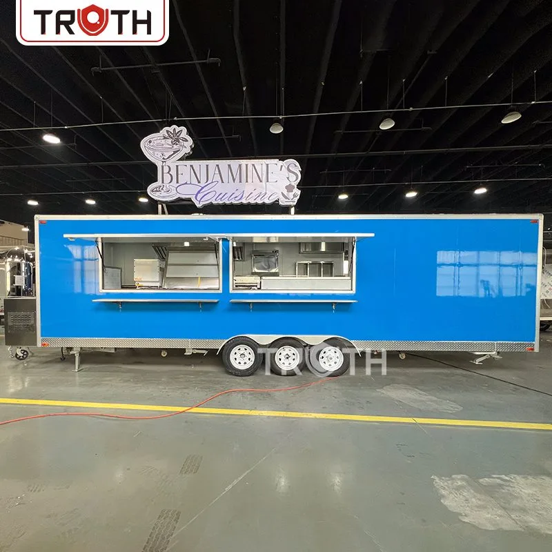 Remorcă Food Truck cu toaletă complet echipată