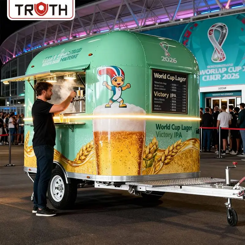 Mobil Beer Bar Cart Cafea Mancare Trailer
