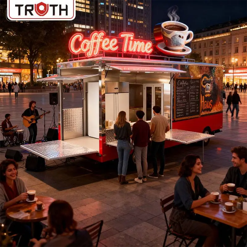 Container mobil Camion alimentar pentru cafea