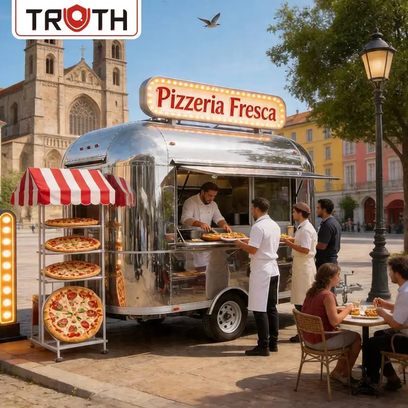 Bucătărie mobilă Pizza Concession Remorcă alimentară