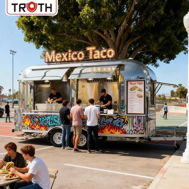Taco Trailer Truck Concession Complet Echipat