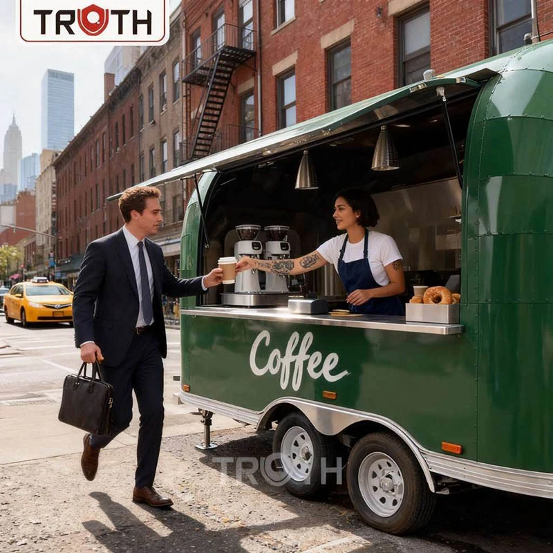 Travel Camping Camper Cafea Food Trailer